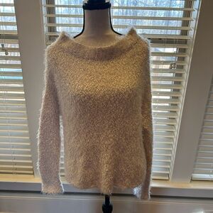 By Together Cream Fuzzy Women's Sweater